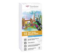Tombow 18 feutres (couleurs secondaires) Dual Brush Pen avec deux pointes + feut