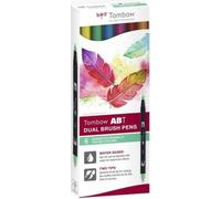 Tombow ABT-6C-3Tombow ABT Dual Brush Pen set de 6 crayons, couleurs testées , emballage carton