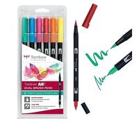Tombow 272472063 stylo-feutre Fin/moyen Bleu, Vert, Orange, Rose, Rouge, Jaune 6 pièce(s) G