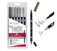 Set de 6 feutres Tombow France & Benelux Abt Dual Gris Multicolore G