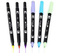 Tombow ABT Double Brosse Marqueur Stylo / Fin Neuf 0.3-10mm 8 Couleurs