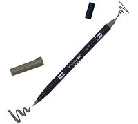 Tombow ABT Dual Brush Pen, ABT-N49, stylo à deux pointes, parfait pour le lettrage et le bullet journal, encre à l'eau, gris chaud 8