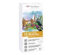 Tombow ABT Dual Brush Pen - Secondary Colours (Pack of 18)