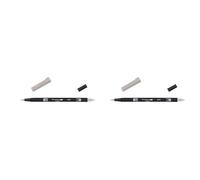 Tombow ABT-N79-1P Feutre pinceau à deux pointes gris (Lot de 2)