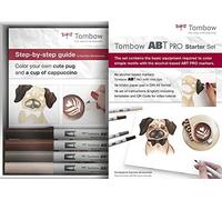 Tombow, ABTP-4P-MARK ABT PRO, Marqueur à base d'alcool ABT PRO avec deux pointes, Set de démarrage