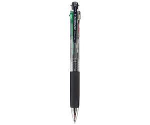 Tombow BC-FRC20 Stylo-bille rétractable Reporter 4, 4 couleurs, corps transparent
