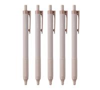 Tombow BC-MGLE55-5P Lot de 5 stylos à bille permanents Monographie Light 0,5 mm Encre noire Axe marron fumé