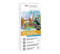 Tombow Boite De 12 Feutres Abt - Couleurs Primaires