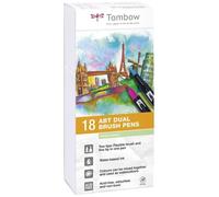 Tombow Boite De 18 Feutres Abt - Couleurs Pastelles
