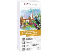 Tombow Boite De 18 Feutres Abt - Couleurs Secondaires