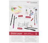 Tombow Bristol Drawing Paper DIN A4 250 g/m², 25 Sheets, Artist Paper for Sketch