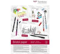 Tombow Bristol Drawing Paper DIN A5 250 g/m², 25 Sheets, Artist Paper for Sketch
