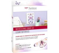 Tombow CANVAS-SET1 Set de toile watercoloring Papillons élégants