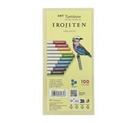 Tombow Coffret de 10 crayons de couleur IROJITEN, Volume 1, Couleurs pastel l, mine à base de cire pour des transitions douces, cadeau parfait grâce à son coffret de haute qualité