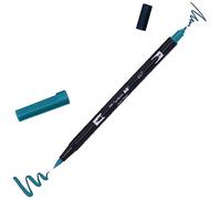 Tombow Marqueur double pointe Dual BRUSH-407 – Pinceau, couleur Tiki Teal