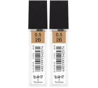 Tombow EX-05P-2B Boîte de 12 Recharges pour Porte-mine pointe 0,5mm, dureté 2B (Lot de 2)