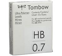 Tombow EX-07P-HB Boîte de 12 Tubes de 12 mines 0,7 mm