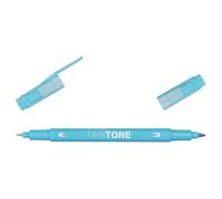 Tombow Feutre Dessin Double Pointe 0,8 Et 0,3 Mm Twintone Bleu Clair