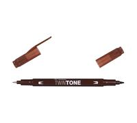 Tombow Feutre Dessin Double Pointe 0,8 Et 0,3 Mm Twintone Chocolat