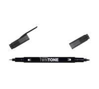 TOMBOW Feutre Dessin Double Pointe 0,8 et 0,3 mm TwinTone noir