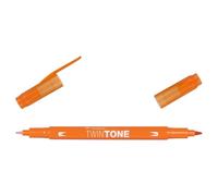 Tombow Feutre Dessin Double Pointe 0,8 Et 0,3 Mm Twintone Orange