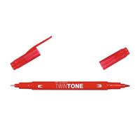 Tombow Feutre Dessin Double Pointe 0,8 Et 0,3 Mm Twintone Rouge