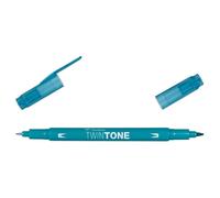 Tombow Feutre Dessin Double Pointe 0,8 Et 0,3 Mm Twintone Turquoise