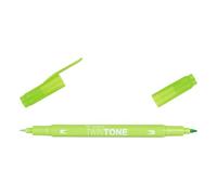 TOMBOW Feutre Dessin Double Pointe 0,8 et 0,3 mm TwinTone vert citron
