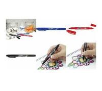Tombow Stylo feutre Mono Twin OS-TME33 double pointe Noir
