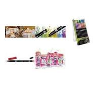 TOMBOW feutres DUAL BRUSH PEN ABT, kit 18, coul…