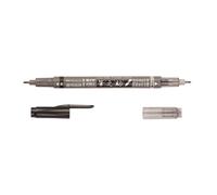 Tombow | Fudenosuke stylo pinceau deux pointes souples noir + gris