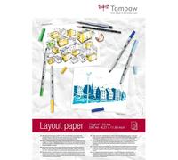 Tombow Lot 75 Feuilles Papier Layout A4 75g Blanc Semi Transparent