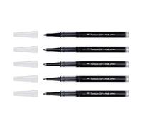 Tombow Lot De 5 Recharges Mine Pour Roller Pointe Fine 0,5 - Trait 0,3mm Noir
