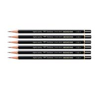 Tombow Lot De 6 Crayons Graphite Haute Qualité Mono 100 6h