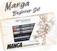 Tombow Kit de démarrage Manga | Marqueur alcoolisé ABT PRO pour manga expressif | Avec instructions étape par étape | 7 pièces [Set MANGA-BEG]