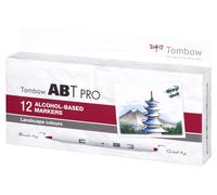 Tombow marqueur à alcool ABT PRO Dual Brush 12P-4 Lndscape (12)