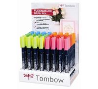 Tombow Marqueur Fudenosuke affichage dur néon (48)