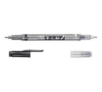 Tombow Marqueur Fudenosuke Pinceau Ws-Sct Duo De Noir Et De Gris, Tombow, De L'art, Des Fournitures D'art