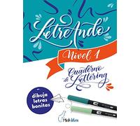 Tombow Minkblau - Livres de Lettering Cahier Niveau 1 - Lettre 1 : Initiation à la lettre en 32 pages