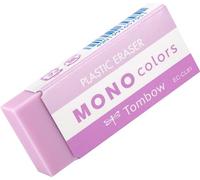 Tombow Mono colors Gomme en plastique coloré sans phtalates et sans latex 19 g pour l'école, le bureau et le dessin Rose