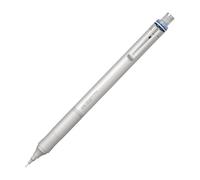 Tombow MONO graph Fine - Porte-mine argent, trait 0,5 mm, dureté HB, gomme intégrée, rechargeable, grip métal à toucher doux [SH-MGF04]