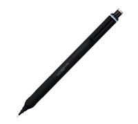 Tombow MONO graph Fine - Porte-mine noir, trait 0,5 mm, dureté HB, gomme intégrée, rechargeable, grip métal à toucher doux [SH-MGF11]