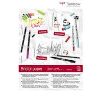 Tombow Papier bristol A6 (14,8 x 10,5 cm), 250 g/m², 25 feuilles
