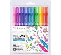 TOMBOW Peintre double fibre "TwinTone" Rainbow Colours Set de 12 pièces