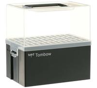 Tombow Boîte CASE-ABT-108C pour feutres ABT Dual Brush – Vide 108 places à charnière – Noir