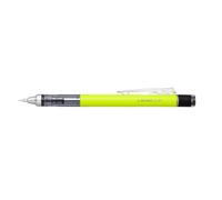 Tombow Porte-mines MONO graph 07 – mine 0,7 mm HB, gomme intégrée rechargeable – jaune fluo