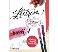 Tombow - Rempli Lettering Quadern Nivell 1 - Lletrem 1: Initié à la lettre sur 32 pages