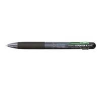 Tombow BC-FRC20 Stylo-bille rétractable Reporter 4, 4 couleurs, corps transparent