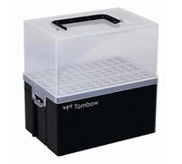 Tombow Boîte CASE-ABT-108C pour feutres ABT Dual Brush – Vide 108 places à charnière – Noir