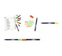 Tombow WS-BH91 Feutre brush Fudenosuke Néon Jaune, Pointe Dure